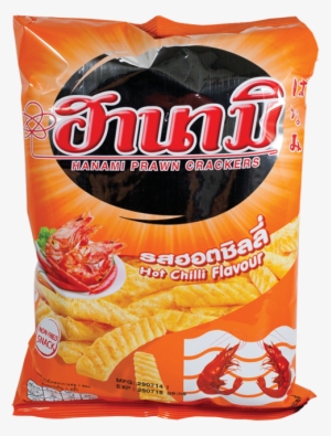 Hanami Spicy Prawn Crackers - Hanami Prawn Crackers Hot Chilli Flavor 60g 泰国hanami卡乐美 #2475177