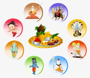 Illustration Of Puja Thali With Holy Fe Mug #2478665