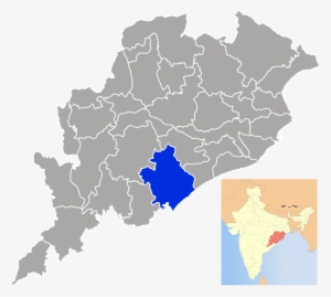Location In Odisha, India - Orissa District Map #2478839
