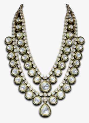 Polki Drop Two String - Expensive Pearl Necklace #2479255