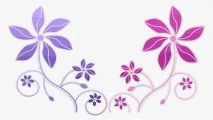What Is Png ) - Pink And Purple Flowers Drawings #2479734