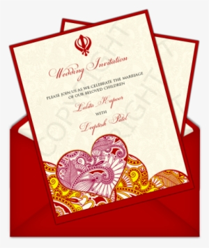 Letter Style Email Indian Wedding Invitation Design - Wedding Invitation #2479965