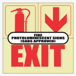 Fire Photoluminescent Signs - Safety First #2480902