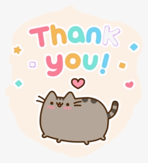 Thank You Sticker Challenge On - Pusheen Saying Thank You Gif #2481424