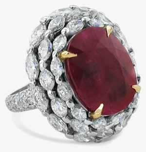 Cad Man Jewellery Ruby Ring Front - Ring #2481818