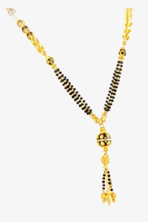 Trendy Mangalsutra With Black Beads In 22kt Yellow - Gold Modern Mangalsutra Designs With Price #2481921