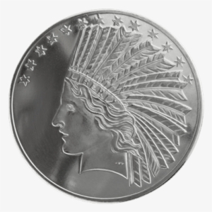 Indian Gold Coin Png American 1 Oz Silver Indian Head - Louis Xiv Of France #2482092