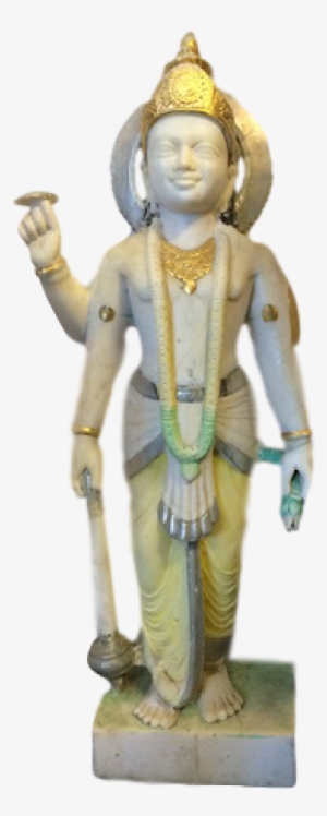 Painted Marble Vishnu - Figurine #2482499