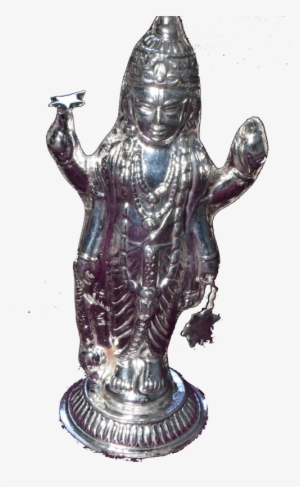 3 Dimentional Statue Of Lord Vishnu Made Out Of Sterling - Bronze Sculpture #2482891