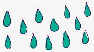 Drawing Raindrops Cartoon - Cartoon Rain Png #2483195