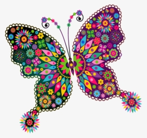 Mariposas Pintadas Con Puntillismo #2483619