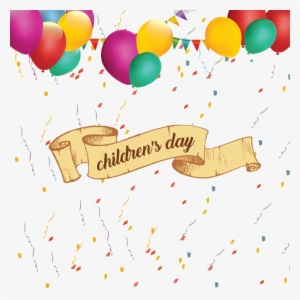 Image Transparent Ballon Vector Balloon Ribbon - Children's Day #2483740