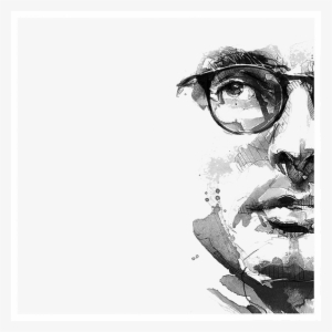 Png Black And White France Drawing Sketch - 水墨 人像 #2483777