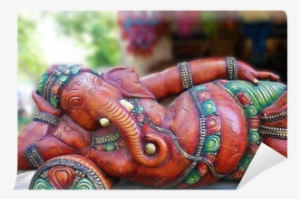 A Statue Of An Indian God, Lord Ganesha Wall Mural - Statue #2484004