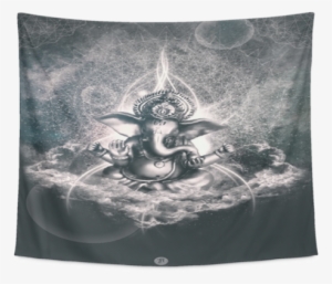 Hindu God Deity Ganesha Spiritual Wall Art Tapestry - Art #2484760