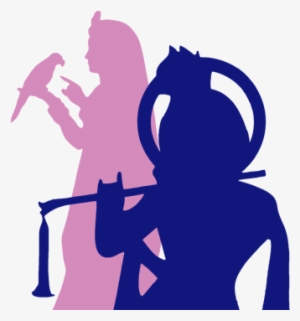 Radha Can Hide In A Temple To Avoid Meeting The Grandmothers, - Shree Krishna Black And White #2485378