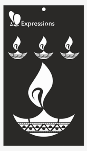 Expressions Craft Stencils Deepam - Craft #2485711