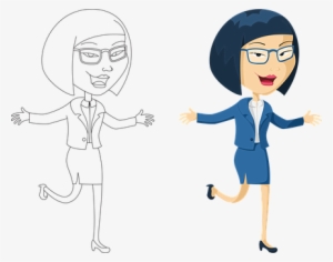 Asian Woman Business Woman Female Happy Wo - Happy Woman Cartoon Png #2485786