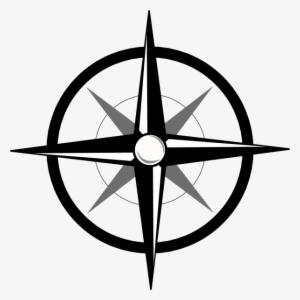 Mata Angin Logo - Black And White Compass Rose Clip Art - Free ...