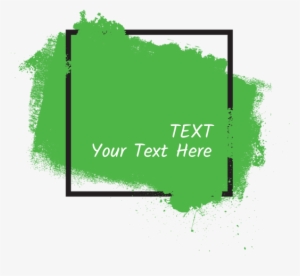 Brush Splash Trendy Frame - Graphic Design #2487567