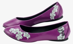 0005945 A8339l - T.u.k. Women's A8339l Ballet Flat,purple/white,5 M #2487596