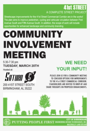 41st Street Community Involvement Meeting - Saturn #2487727 41st Street Community Involvement Meeting - Saturn #2487727