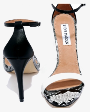 Steve Madden Stecy White Multi Snakeskin Ankle Strap - Steve Madden Stecy White Multi #2487750