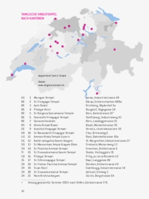Standorte Der Hindutempel In Der Schweiz - Switzerland #2488371