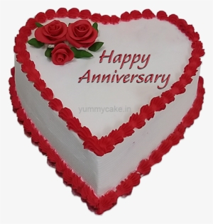 Anniversary Cake Heart Shape #2488579