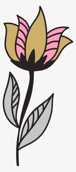 This Graphics Is Hand Painted Flowers Harajuku Style - Tulipa Humilis #2488878