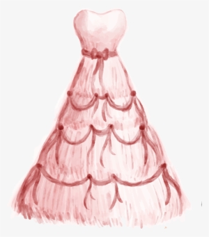 Wedding Watercolor Painting Suit Clothing - Dress Watercolor Icon Png #2489183