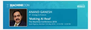 Anand Ganesh At The Machine Conference - Machine #2490160 Anand Ganesh At The Machine Conference - Machine #2490160