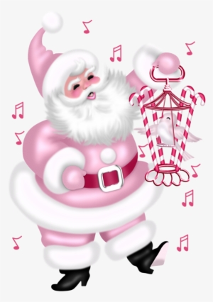 Gifs Tubes De Natal Vintage Pink Christmas, Pink Christmas - Santa Claus Pink Png #2490441