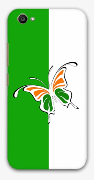 Butterfly In India Tricolor Vivo V5 Plus Mobile Back - Mobile Phone #2490905