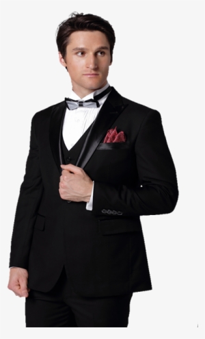 Classic Black Men Tuxedos Peaked Lapel Wedding Suits - Suit #2491321