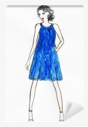 Woman In Dress - Sketch #2491734