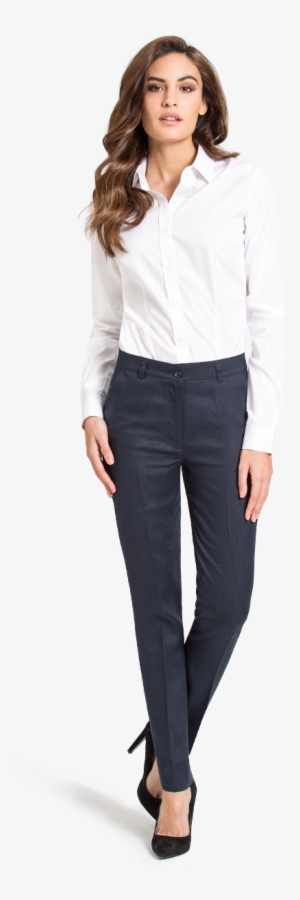 White Business Shirt - Formal Shirt And Trouser For Ladies #2492623