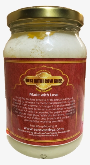 Ecosvasthya Desi Rathi Cow A2 Ghee 475ml - Churning #2493275