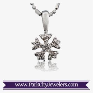 Domed Diamond Pave Snowflake Necklace - Blue & White Diamond Snowflake Ring #2494736