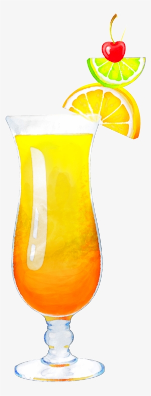 Hand Painted A Glass Of Orange Juice Png Transparent - Png Sex On The Beach #2495153