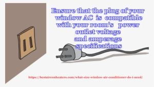 Before Settling On The Choice Of Window Ac Unit To - Cartoon Plug No Background #2495880