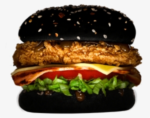 Black Burger Png - Kfc Zinger Black Burger #2495883