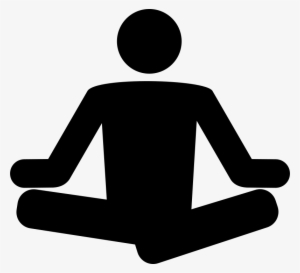 Free Yoga Clipart - Meditation Clipart Black And White #2497122