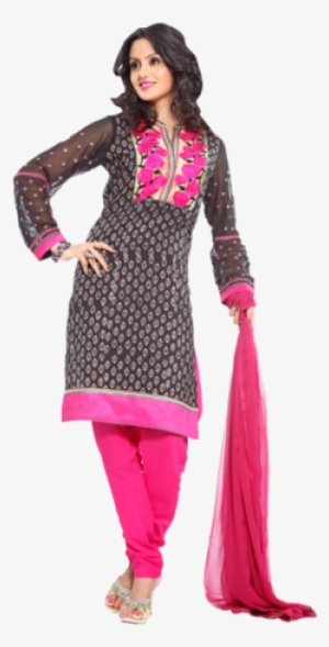 Unstitched Salwar Suit - Polka Dot #2498185