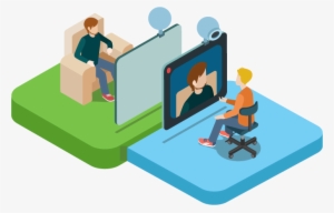 Live Chat Software Provide Video Chat, Voice Call And - Video Chat Clipart #2498213