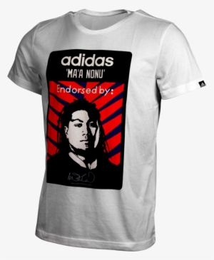 47003 All Blacks Mens Maa Nonu White T - Active Shirt #2498304