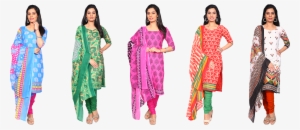 Sameera 5 Cotton Unstitched Dress Material - Silk #2498353