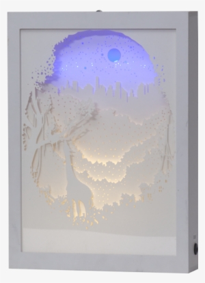 Indoor Decoration Scenery - Led-bild Giraffe Mit Batteriebetrieb Und Trafo,deko,beleuchtung,kind,baby,zimmer #2498989