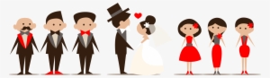Wedding Clipart Png Image - Cartoon Wedding Couple Vector #2499108