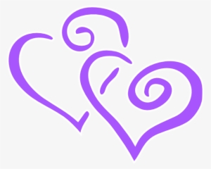 This Free Clipart Png Design Of Purple Heart Wedding #2499202